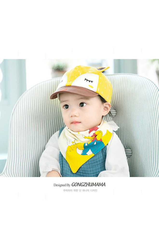 เซ็ตหมวกแก๊ปจิ้งจอกมาพร้อมผ้ากันเปื้อนจาก GZMM