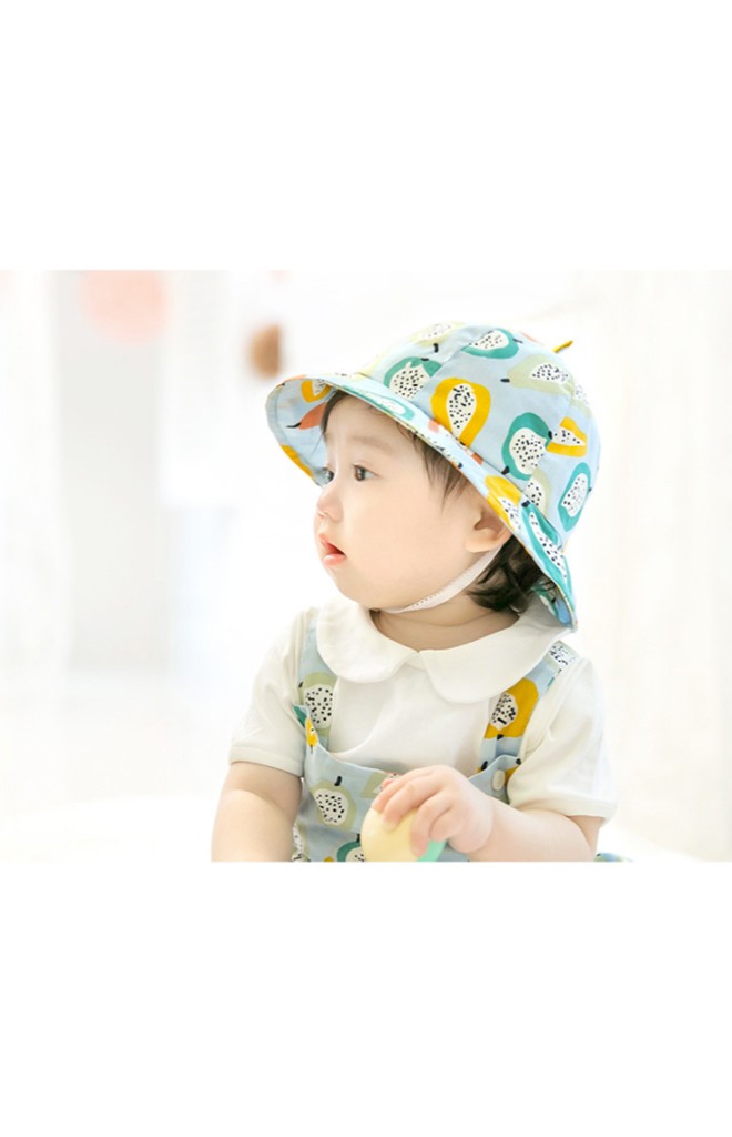 หมวกปีกรอบกันแดดลายผลไม้ จาก GZMM