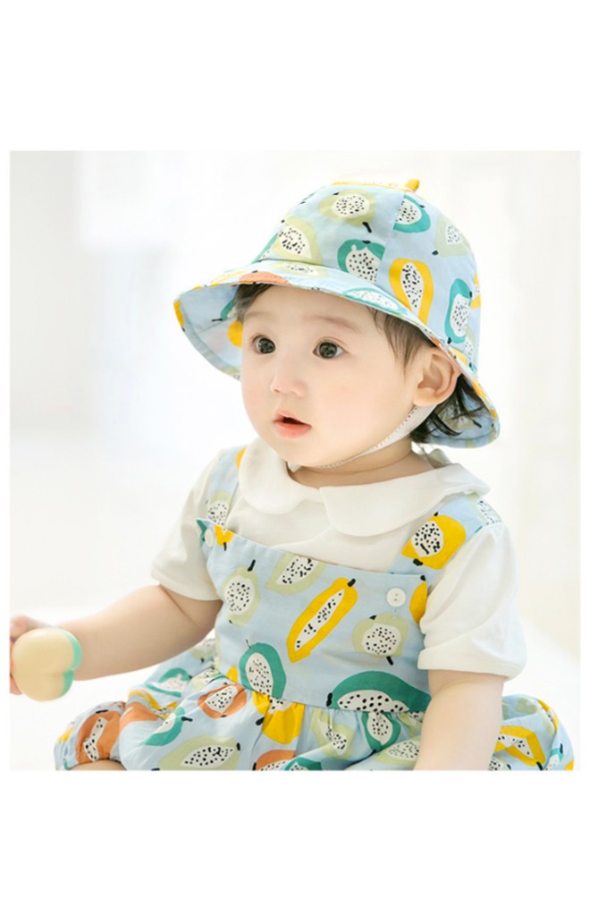 หมวกปีกรอบกันแดดลายผลไม้ จาก GZMM