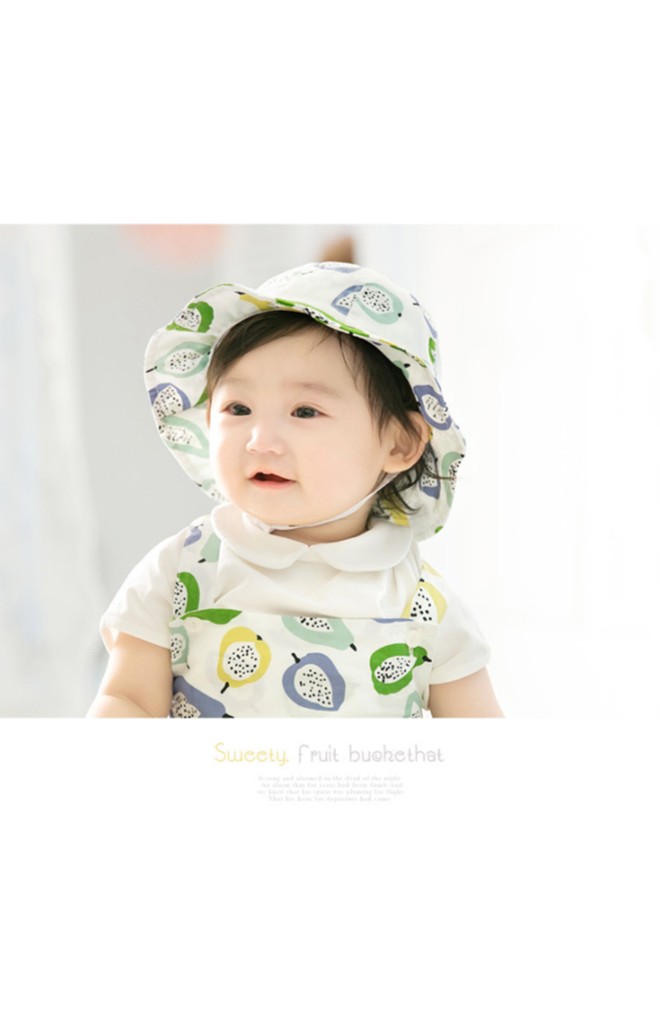 หมวกปีกรอบกันแดดลายผลไม้ จาก GZMM