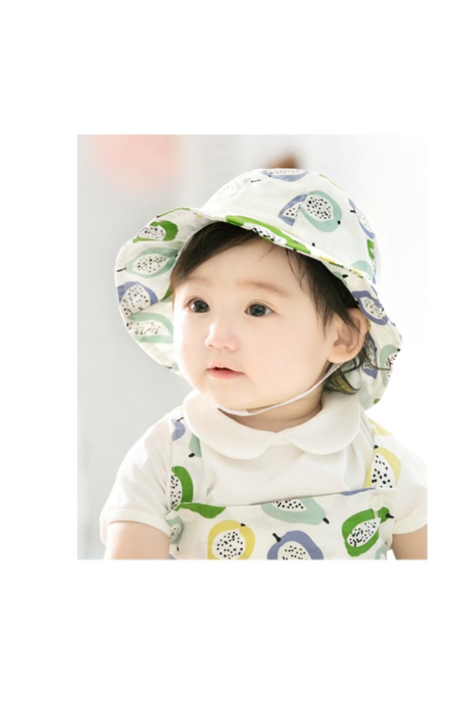 หมวกปีกรอบกันแดดลายผลไม้ จาก GZMM