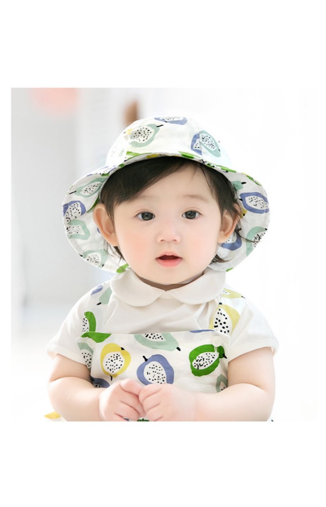 หมวกปีกรอบกันแดดลายผลไม้ จาก GZMM