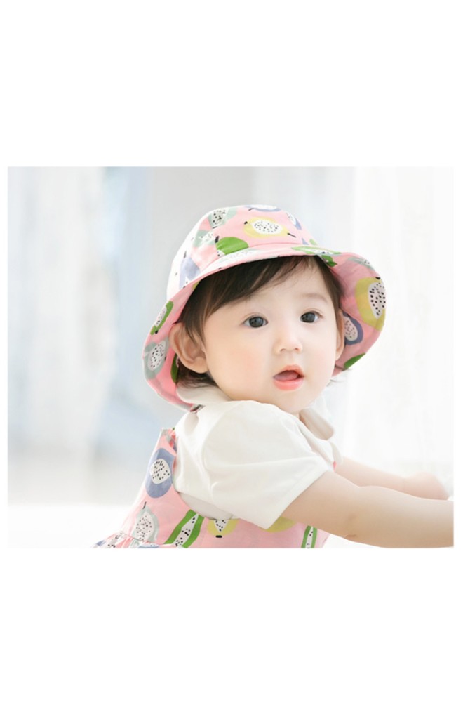 หมวกปีกรอบกันแดดลายผลไม้ จาก GZMM