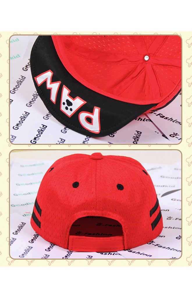 หมวกแก๊ปใต้ปีกหมวกสกรีนอักษร PAW จาก Goodkid