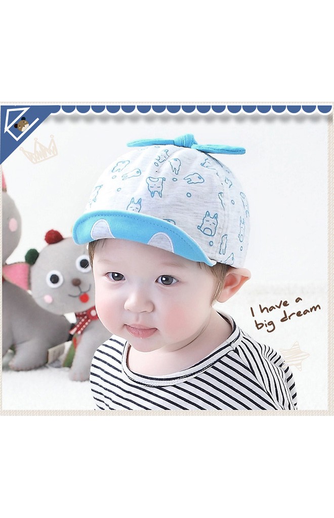 หมวกแก๊ปลายกระต่ายด้านบนแต่งโบว์ผูก จาก TIANYI BEAR