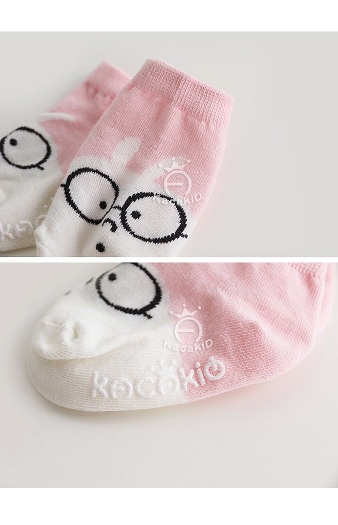 ถุงเท้าเด็กหน้าสัตว์น่ารัก หมี กระต่าย และสิงโต kacakid