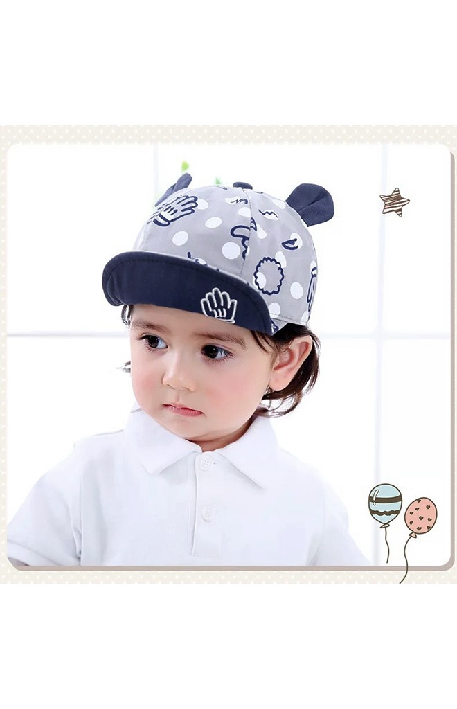 หมวกแก๊ปลายมือแต่งหูน่ารัก จาก KUKUJI