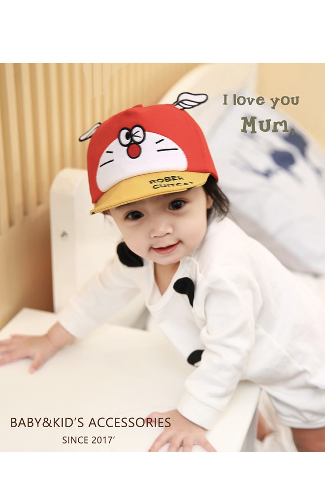 หมวกแก๊ปแมวน้อยแต่งปีกนางฟ้า