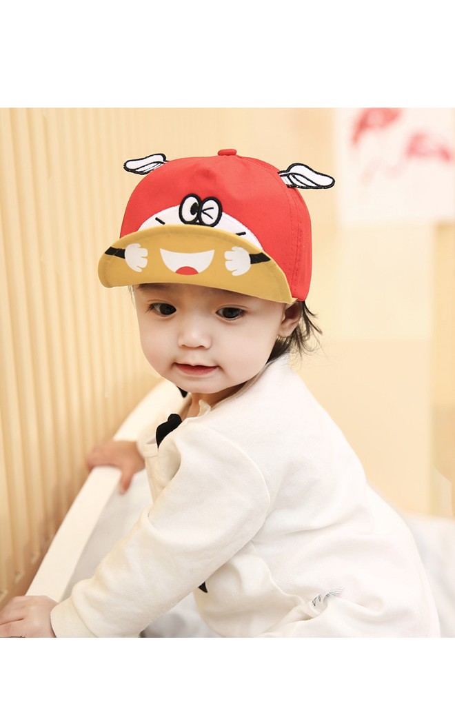 หมวกแก๊ปแมวน้อยแต่งปีกนางฟ้า