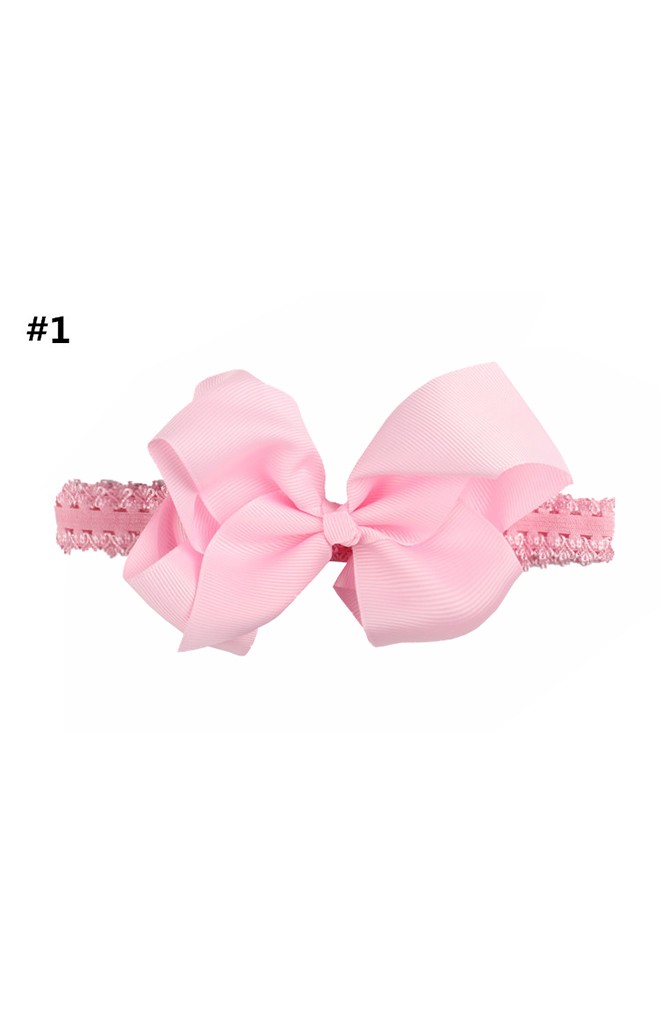 สายคาดผมโบว์สีชมพูหวาน มีให้เลือก 5 แบบ