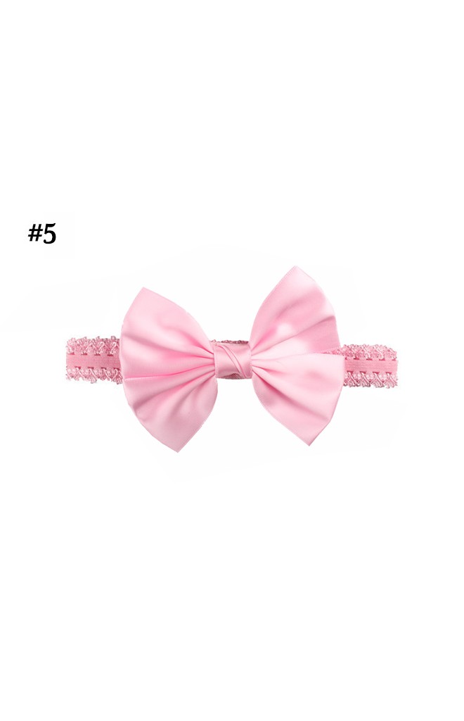 สายคาดผมโบว์สีชมพูหวาน มีให้เลือก 5 แบบ