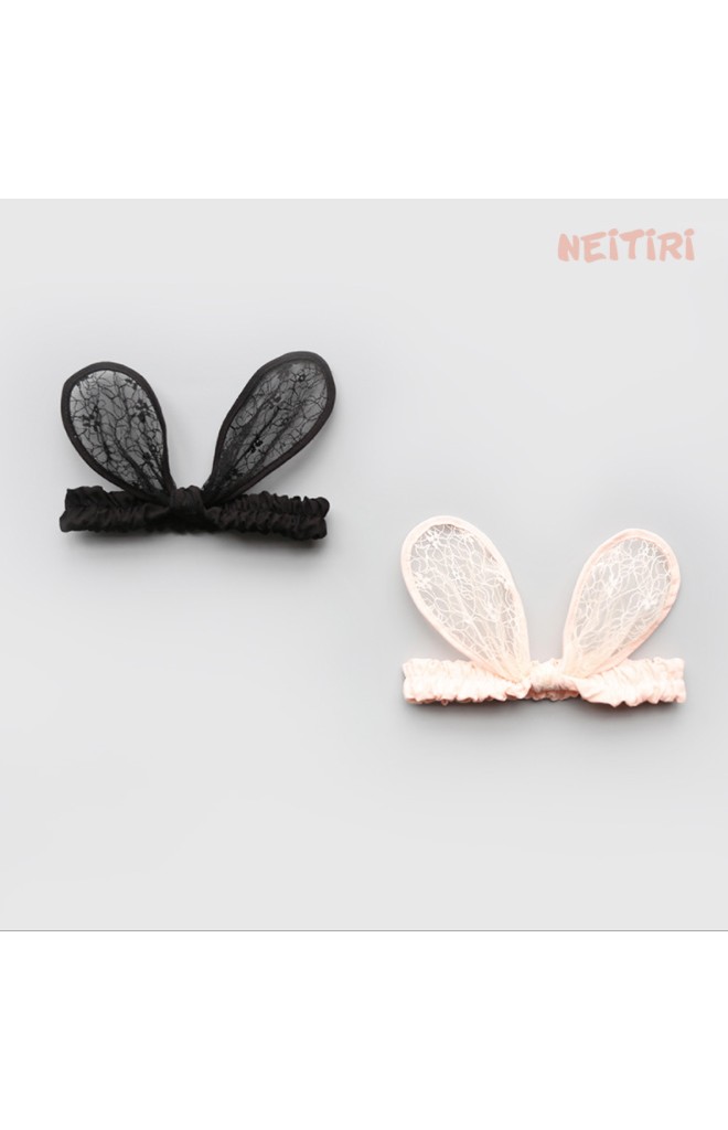 ผ้าคาดผมหูกระต่ายใหญ่ผ้าลูกไม้สวย จาก Angel Neitiri