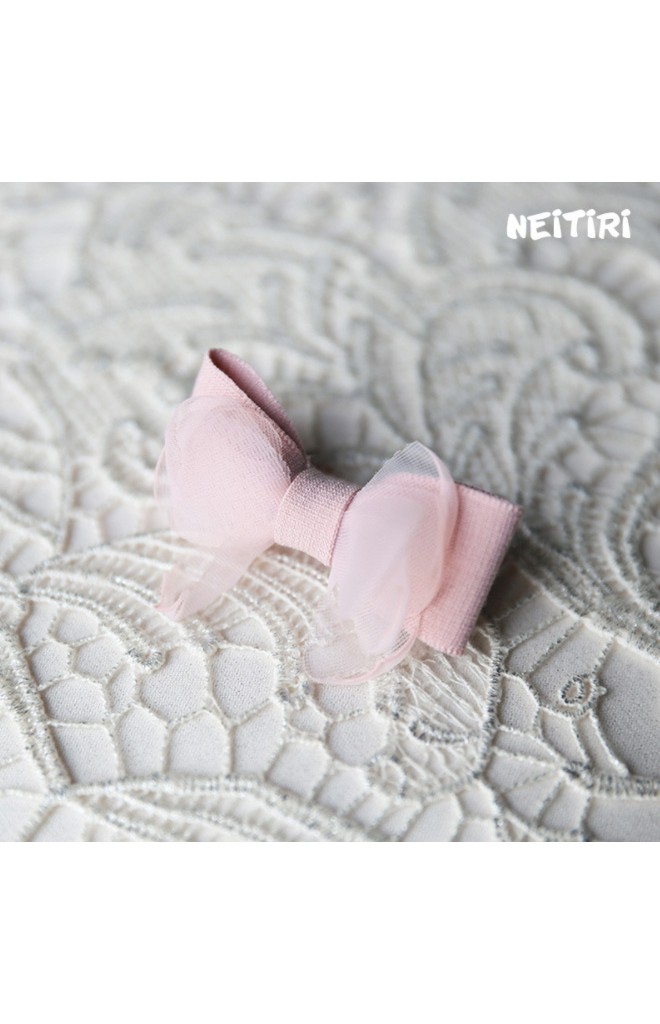 กิ๊บเด็กโบว์ชีฟองแพ็ค 2 ชิ้น สีชมพู และ เทา Angel Neitiri