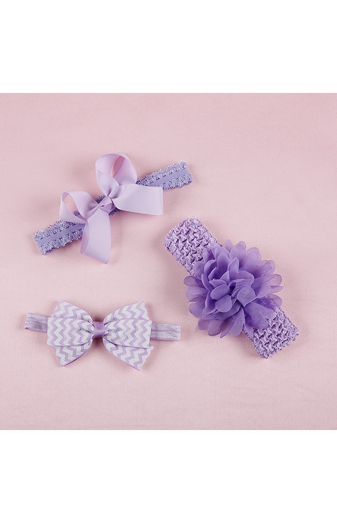 เซ็ตสายคาดผมแพ็ค 3 ชิ้น จัดเซ็ตมาในกล่องชมพูสวยหวาน