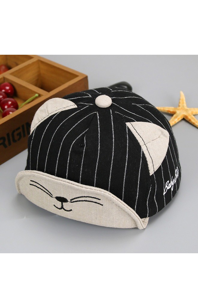 หมวกแก๊ปลายทางหน้ามีและแมวแต่งหูน่ารักจาก KUKUJI