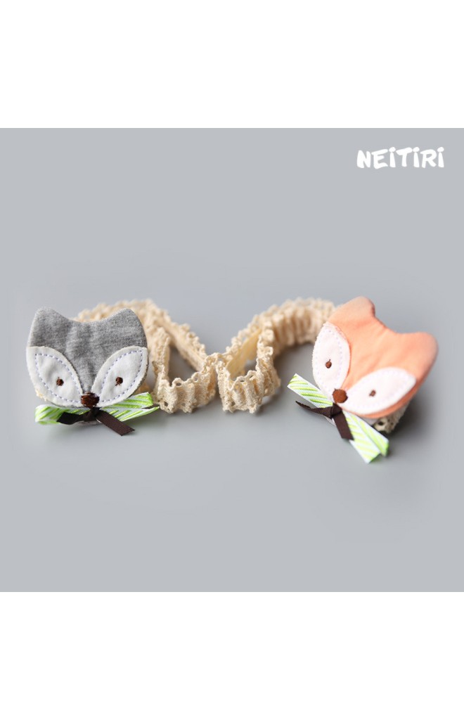 สายคาดผมจิ้งจอกน้อย สายคาดลูกไม้สีครีม Angel Neitiri
