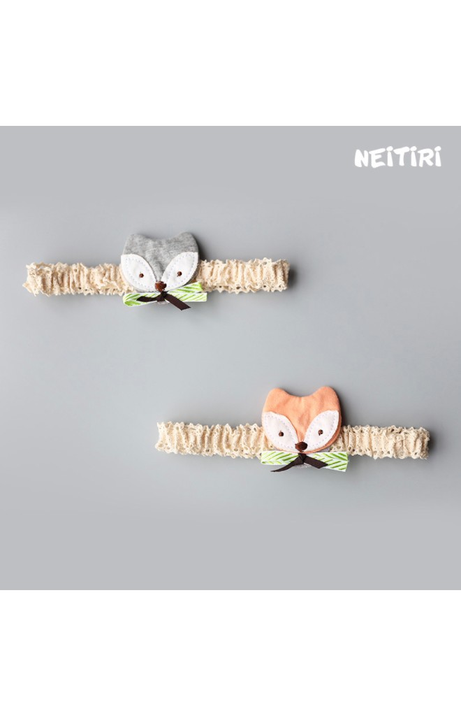 สายคาดผมจิ้งจอกน้อย สายคาดลูกไม้สีครีม Angel Neitiri