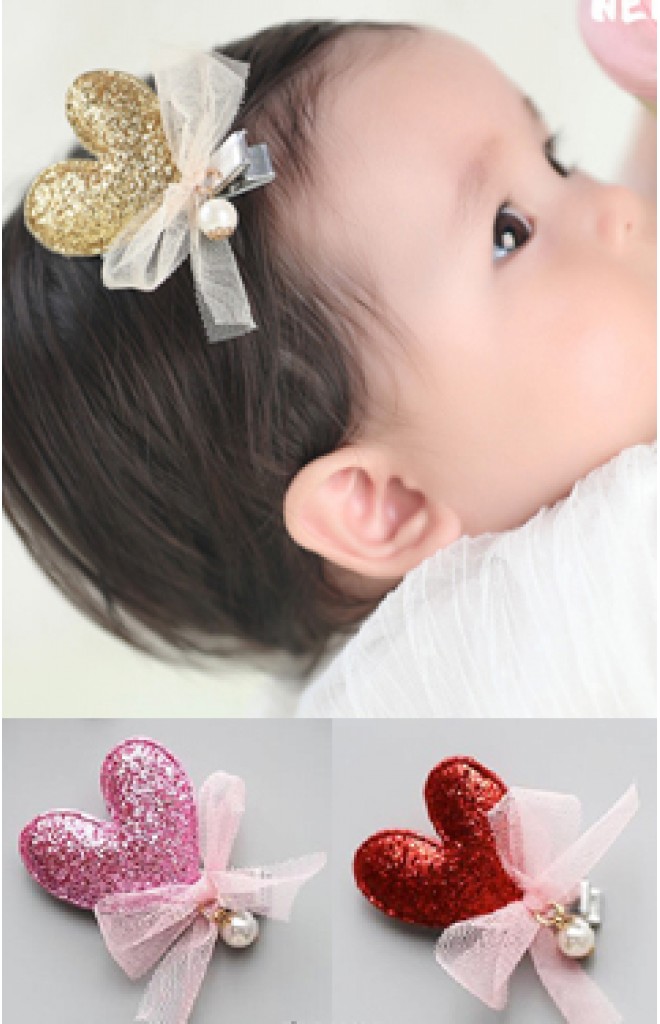 กิ๊บเด็กรูปหัวใจผูกโบว์ เซ็ต 2 ชิ้น Angel Neitiri กิ๊บเด็กรูปหัวใจผูกโบว์ เซ็ต 2 ชิ้น Angel Neitiri