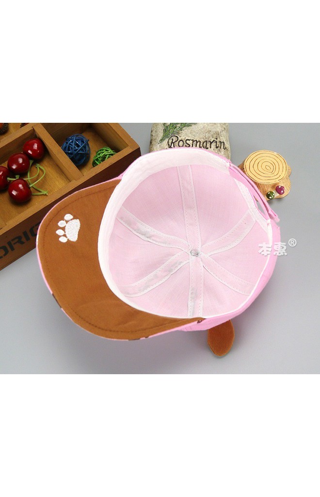 หมวกแก๊ปแต่งหูเจ้าตูบ สกรีนรอยเท้า จาก KUKUJI