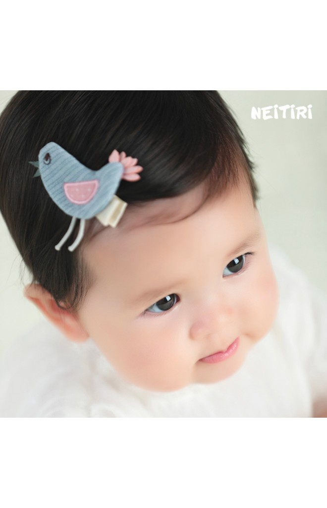 กิ๊บเด็กรูปลูกนก เซ็ต 2 สีฟ้าและชมพู จาก Angel Neitiri