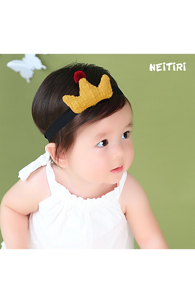 สายคาดผมมงกุฎปลายแต่งปอมปอมสี Angel Neitiri มีให้เลือก