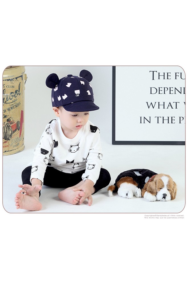 หมวกแก๊ปลายหนูน้อย ใต้ปีกแต่งหน้าหนูน่ารักมากๆ KUKUJI