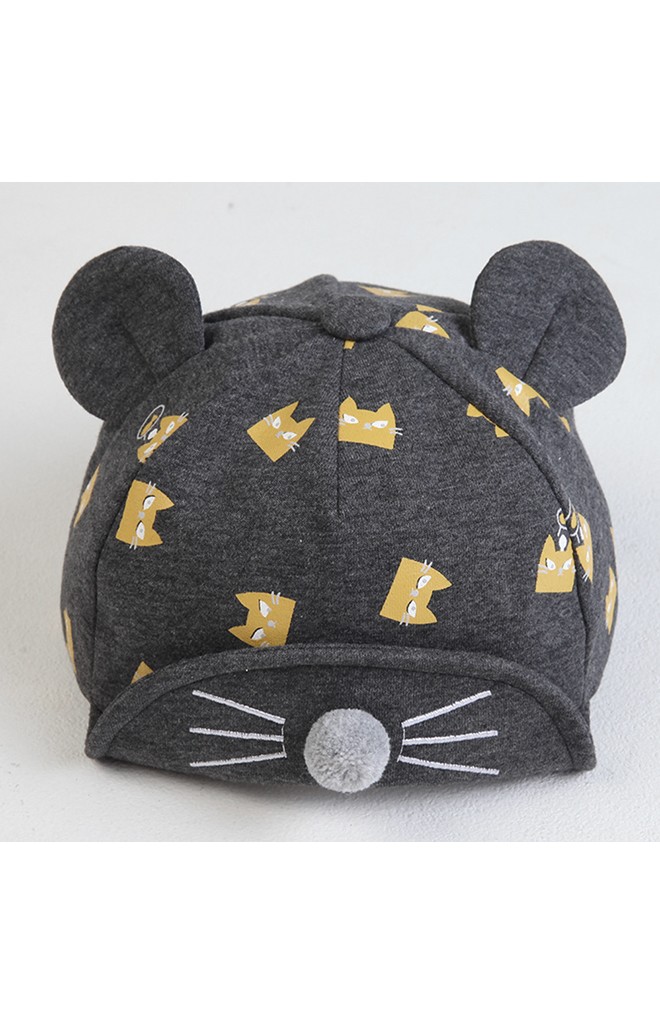 หมวกแก๊ปลายหนูน้อย ใต้ปีกแต่งหน้าหนูน่ารักมากๆ KUKUJI