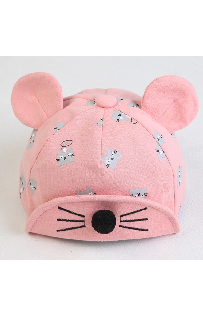 หมวกแก๊ปลายหนูน้อย ใต้ปีกแต่งหน้าหนูน่ารักมากๆ KUKUJI