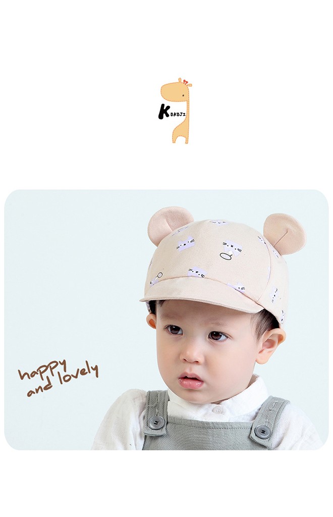 หมวกแก๊ปลายหนูน้อย ใต้ปีกแต่งหน้าหนูน่ารักมากๆ KUKUJI