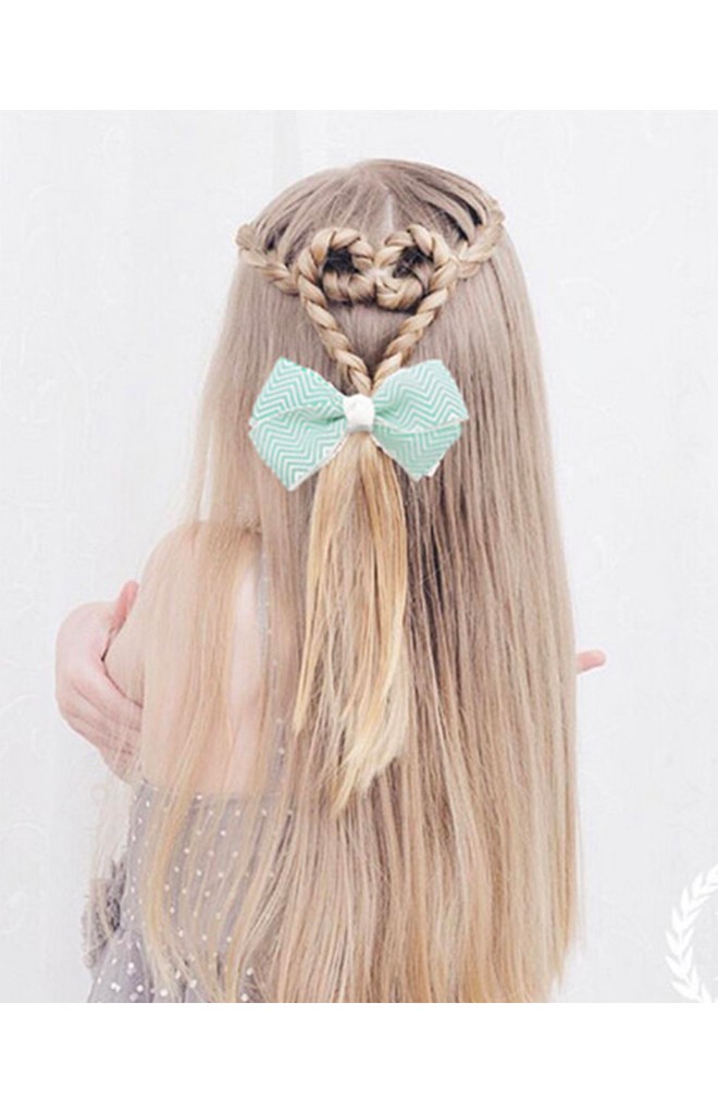 เซ็ตกิ๊บเด็กแพ็ค 4 ชิ้น โบว์และดอกไม้ สีหวานสดใส