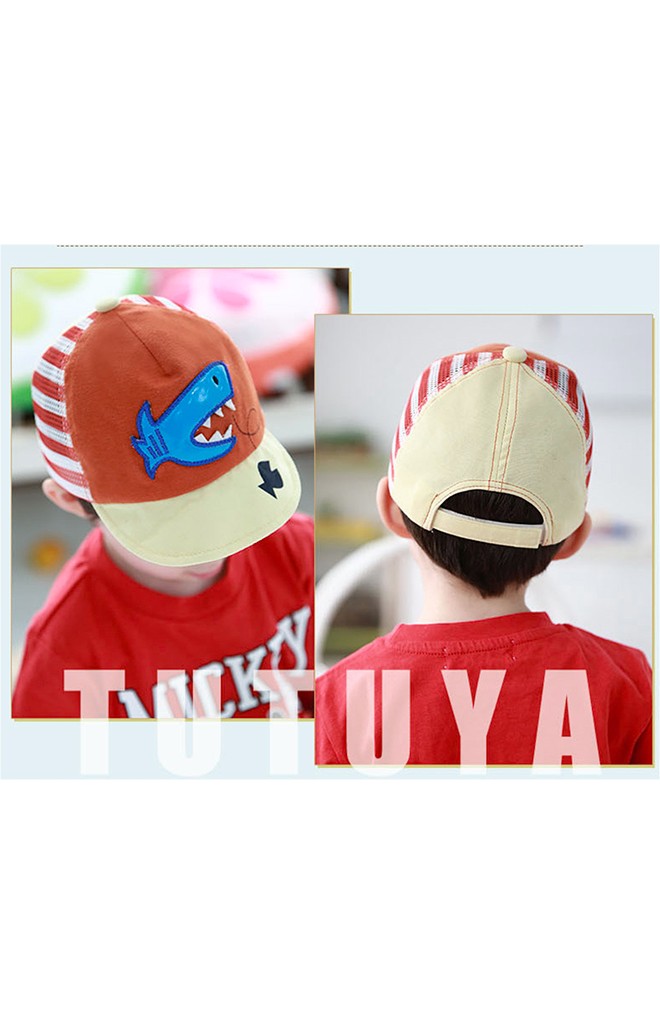 หมวกแก๊ปเด็กแต่งรูปปลาฉลาม TUTUYA