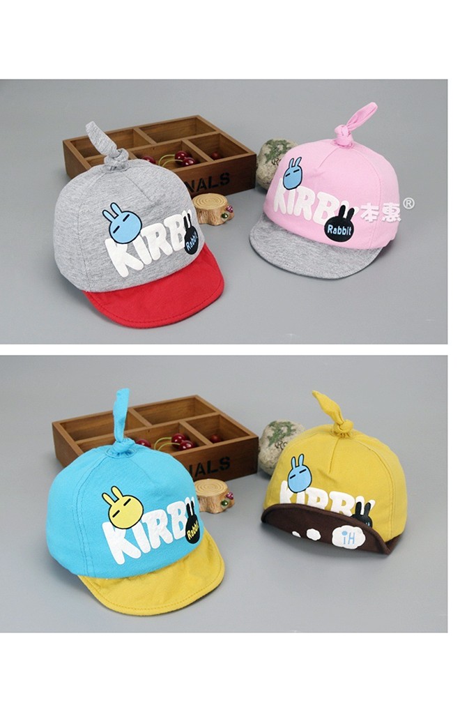 หมวกแก๊ปเด็กสกรีนอักษร Kirby Rabbit