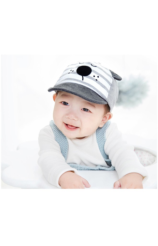 หมวกแก๊ปหน้าหมีหลับแต่งหูน่ารัก จาก GZMM