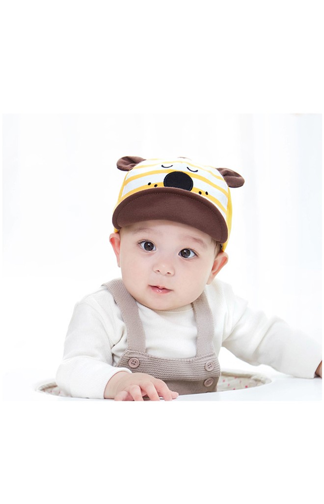 หมวกแก๊ปหน้าหมีหลับแต่งหูน่ารัก จาก GZMM