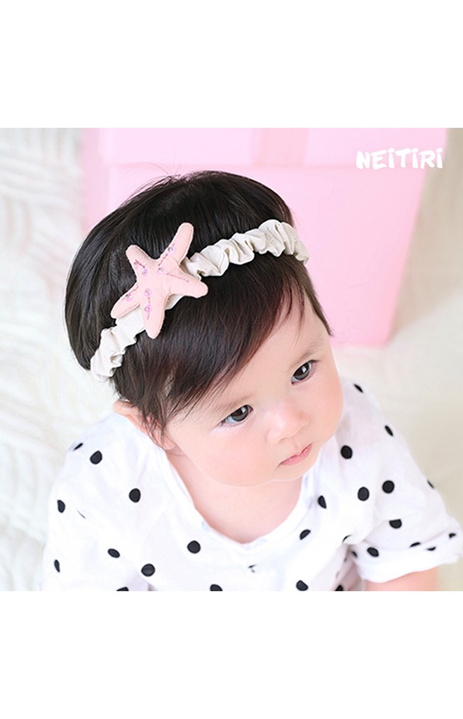 สายคาดผมเด็กผ้าฝ้ายแต่งรูปดาว Angel Neitiri