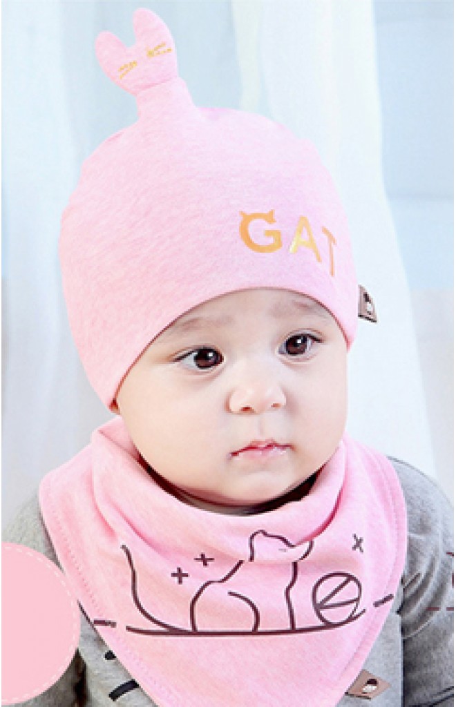 เซ็ตหมวกลายแมวน้อย สกรีนอักษร CAT จาก TIANYIBEAR เซ็ตหมวกลายแมวน้อย สกรีนอักษร CAT จาก TIANYIBEAR