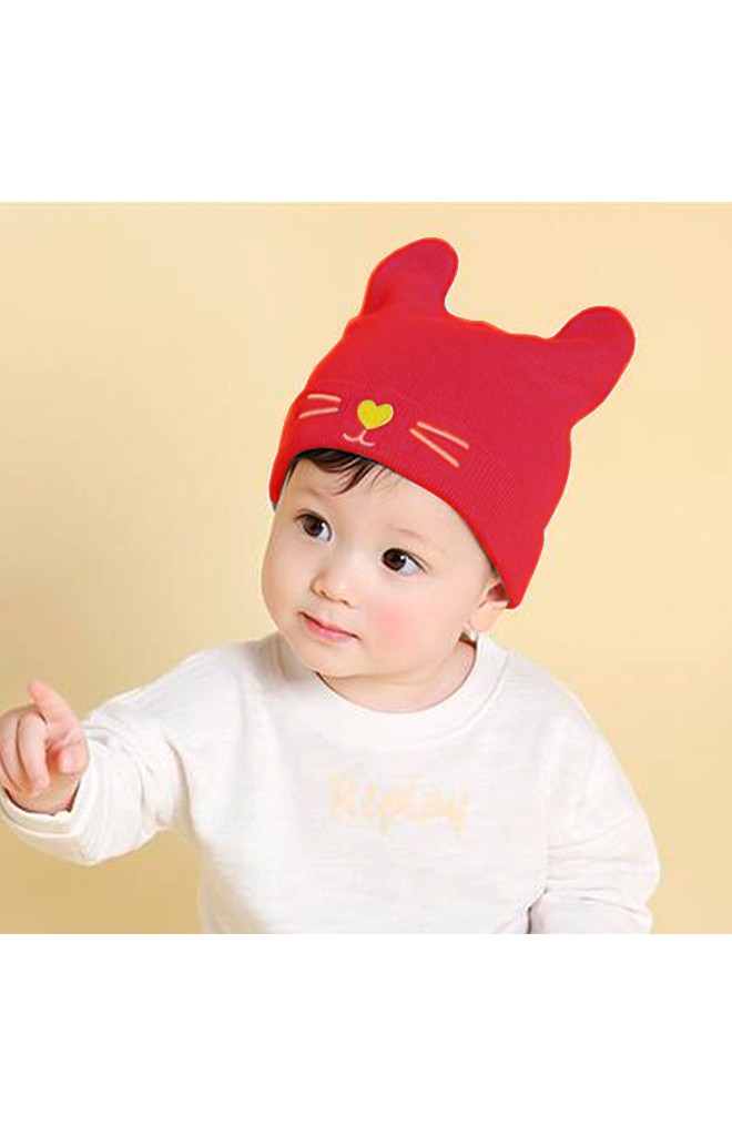 หมวกบีนนี่หน้าแมวเหมียวใส่แล้วหูตั้งน่ารัก