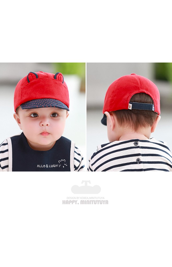 หมวกแก๊ปแมวน้อยแต่งหูเล่นสีสวย จาก TUTUYA
