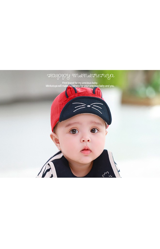 หมวกแก๊ปแมวน้อยแต่งหูเล่นสีสวย จาก TUTUYA