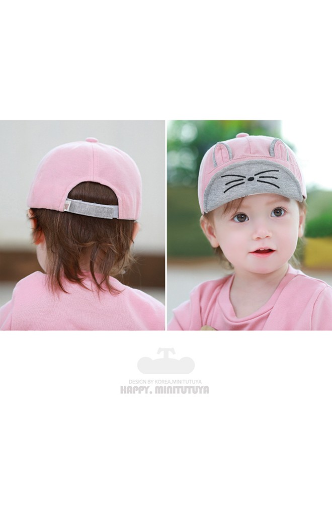 หมวกแก๊ปแมวน้อยแต่งหูเล่นสีสวย จาก TUTUYA