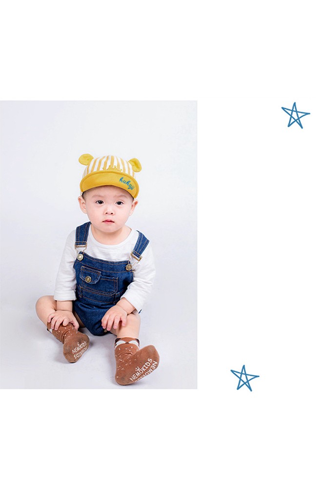 หมวกแก๊ปลายทางปักมงกุฎแต่งหูน่ารัก KUKUJI