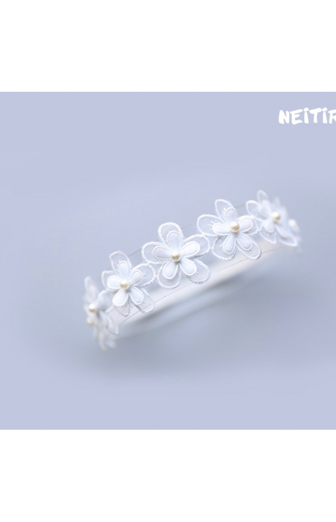 สายคาดผมดอกไม้เรียง 9 ดอกสีหวาน จาก Angel Neitiri