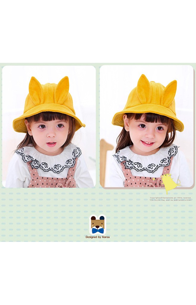 หมวกบักเก็ตแต่งหูกระต่ายตั้ง จาก TIANYIBEAR