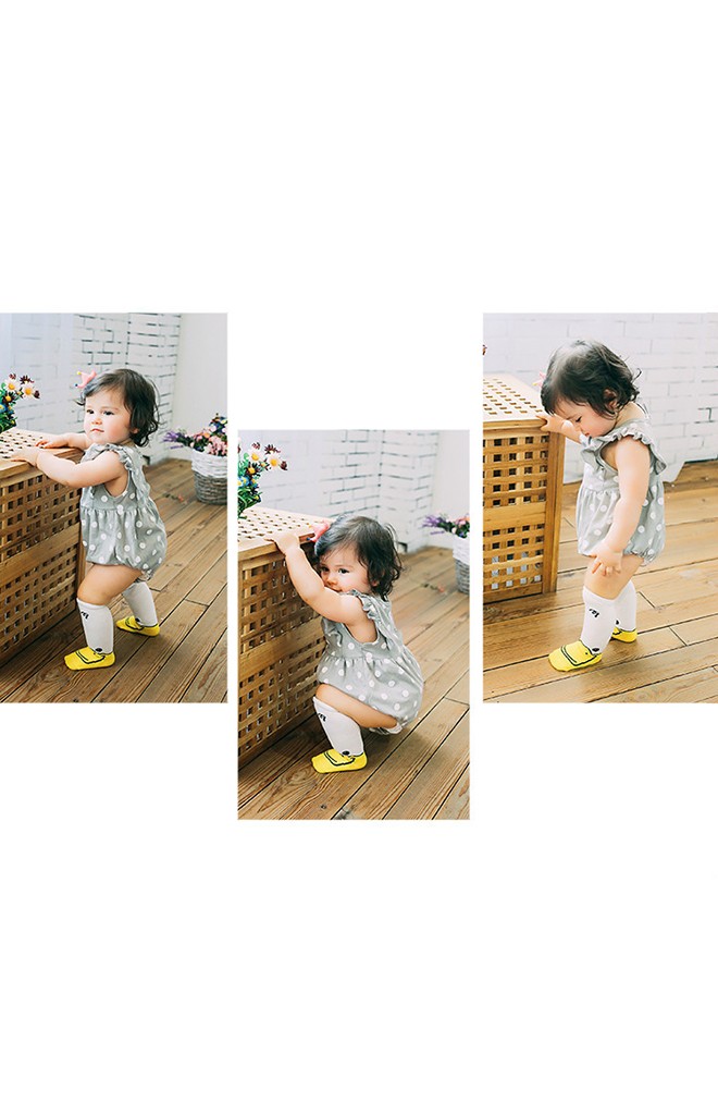 ถุงเท้าแบบยาวลายเป็ดน้อยน่ารัก
