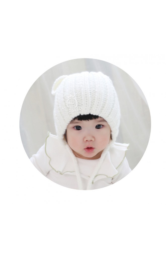 หมวกไหมพรมเด็กแต่งหูมิกกี้น่ารัก