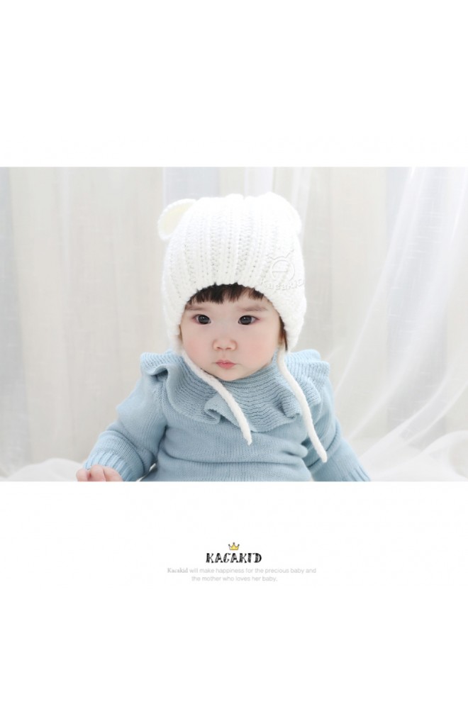 หมวกไหมพรมเด็กแต่งหูมิกกี้น่ารัก