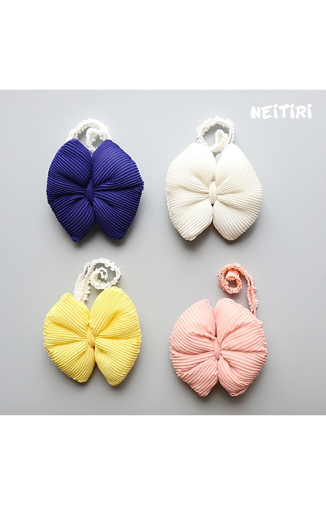 สายคาดผมโบว์นูนผ้าพลีท จาก Angel Neitiri