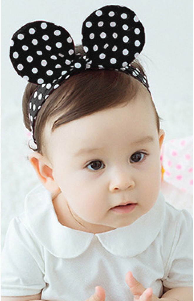 ผ้าคาดผมโบว์กลมน่ารัก ผ้าคาดผมโบว์กลมน่ารัก