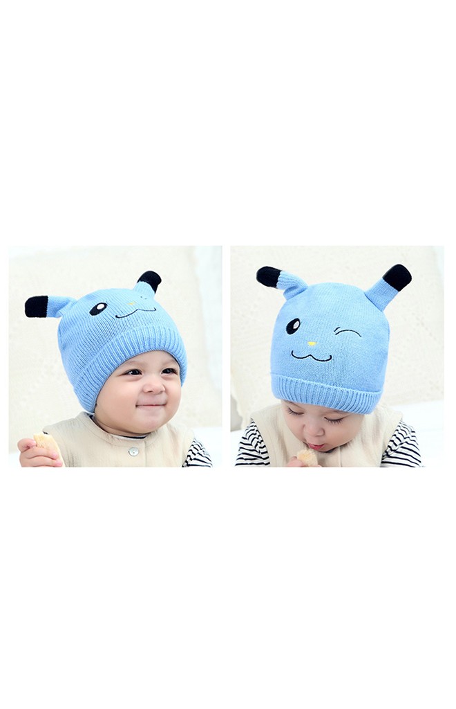 หมวกไหมพรมเด็กหน้าการ์ตูนปิกาจู TIANYIBEAR