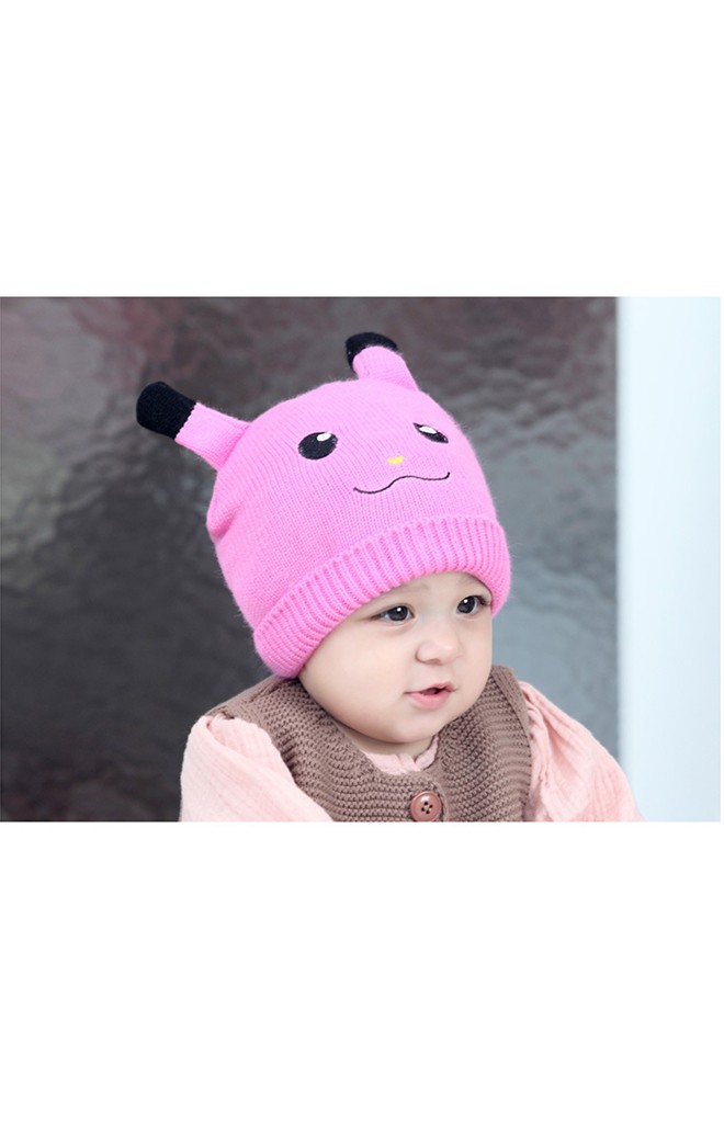 หมวกไหมพรมเด็กหน้าการ์ตูนปิกาจู TIANYIBEAR